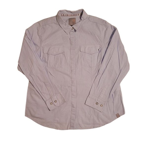 5.11 Tactical Women's Size XL Button Up Shirt Blue Long Sleeve Conceal Carry - Picture 4 of 15